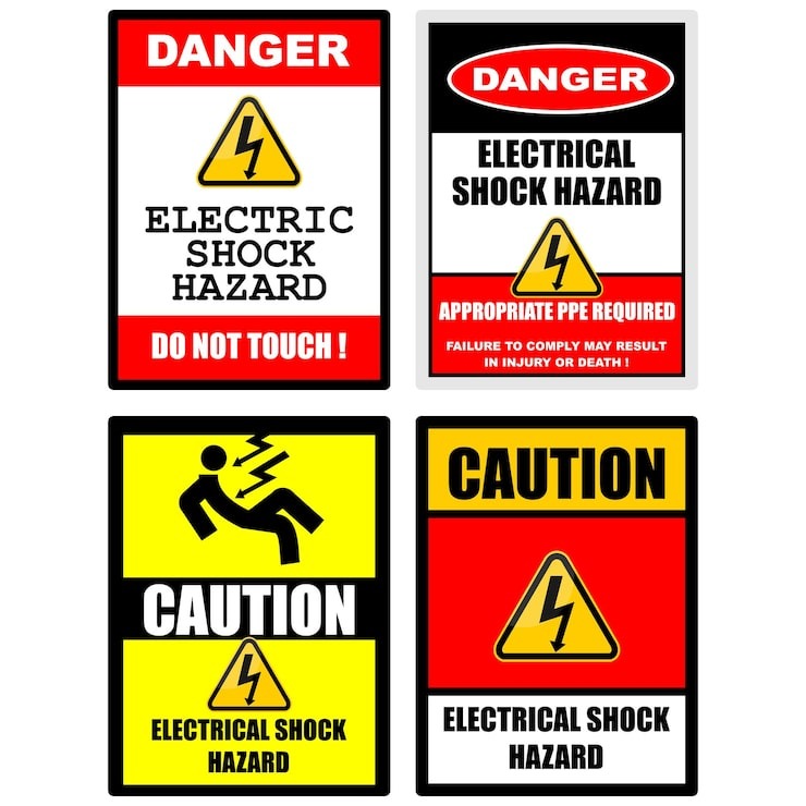 set-electrical-shock-hazard-warning-signs_24886-3176