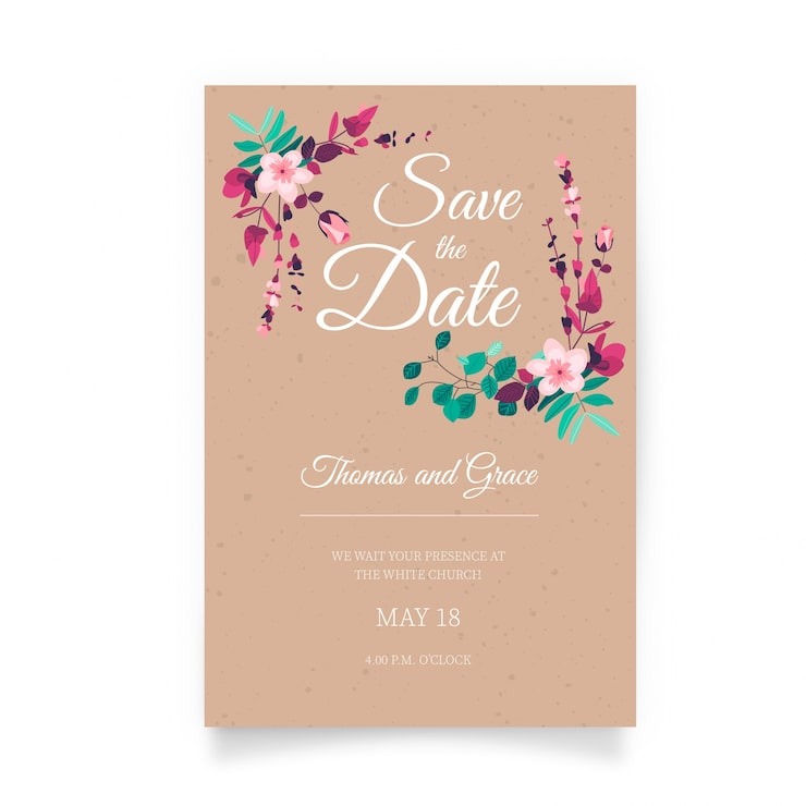 lovely-wedding-invitation-with-hand-drawn-flowers_1361-343