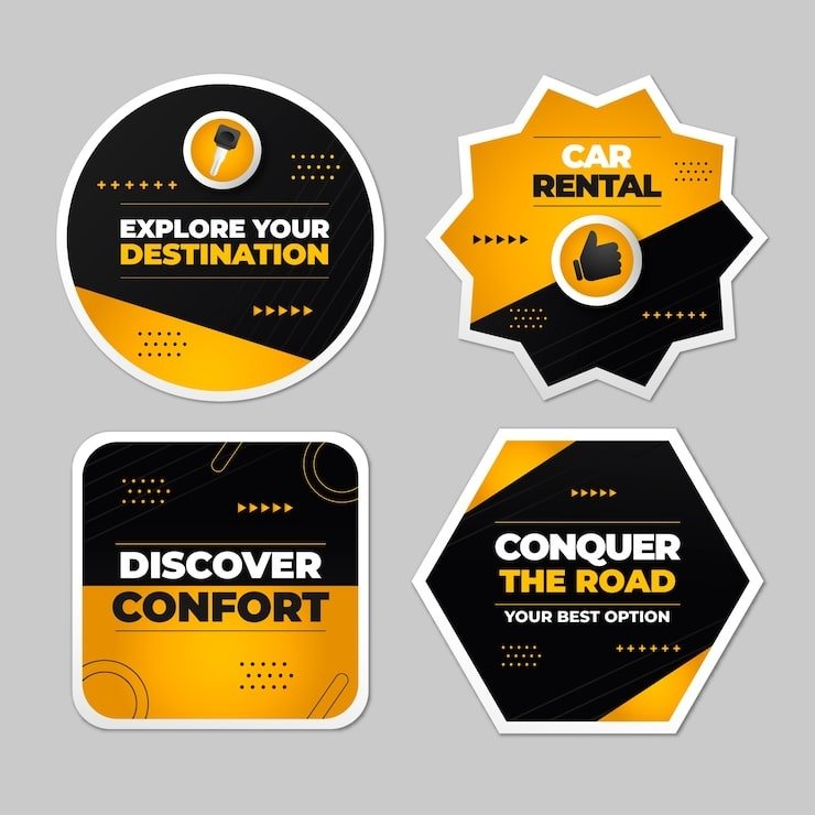 car-rental-service-labels-template_23-2150503861