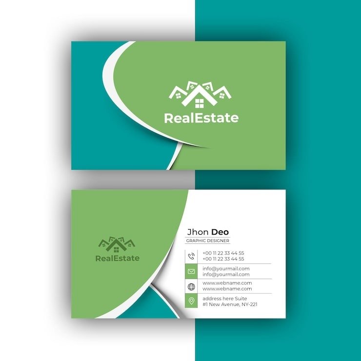 real-estate-business-card-set-creative-clean-business-card-template_460848-8918